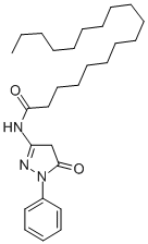 1-PHENYL-3-OCTA-DECANAMIDO-PYRAZOLINE-5-ONE Struktur