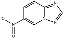 2-メチル-6-ニトロ[1,2,4]トリアゾロ[1,5-a]ピリジン 化学構造式