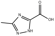 3-甲基-1,2,4-三氮唑-5-羧酸, 7169-98-4, 结构式