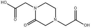 1,4-Piperazinediacetic acid, 2-oxo- Struktur