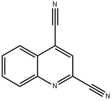 2,4-キノリンジカルボニトリル 化学構造式