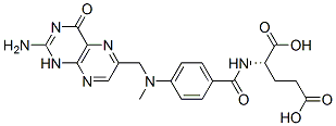 (2S)-2-[[4-[(2-amino-4-oxo-1H-pteridin-6-yl)methyl-methyl-amino]benzoy l]amino]pentanedioic acid Structure
