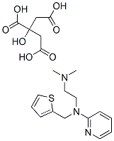 N,N-dimethyl-N'-2-pyridyl-N'-(2-thienylmethyl)ethylenediamine 2-hydroxy-1,2,3-propanetricarboxylate Struktur