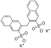 dipotassium 3,3'-methylenedi(naphthalene-2-sulphonate) Structure