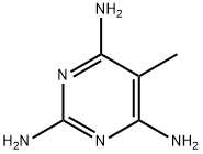 5-メチル-2,4,6-ピリミジントリアミン 化学構造式