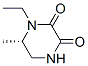2,3-Piperazinedione,1-ethyl-6-methyl-,(6S)-(9CI) 结构式