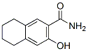 3-ヒドロキシ-5,6,7,8-テトラヒドロ-2-ナフタレンカルボキサミド 化学構造式