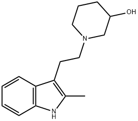 1-(2-(2-Methyl-1H-indol-3-yl)ethyl)-3-piperidinol 结构式
