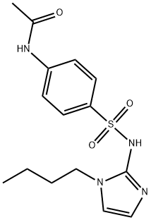 Acetamide, N-(4-(((1-butyl-1H-imidazol-2-yl)amino)sulfonyl)phenyl)- Structure