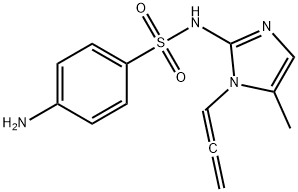 Benzenesulfonamide, 4-amino-N-(5-methyl-1-(1,2-propadienyl)-1H-imidazo l-2-yl)- Structure