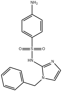 Benzenesulfonamide, 4-amino-N-(1-(phenylmethyl)-1H-imidazol-2-yl)- Struktur