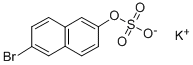 6-BROMO-2-NAPHTHYL SULFATE, POTASSIUM SALT Structure