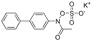 N-(1,1'-Biphenyl)-4-yl-N-(sulfooxy)acetamide monopotassium salt Struktur