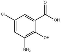 3-Amino-5-chloro-2-hydroxybenzoic acid Struktur