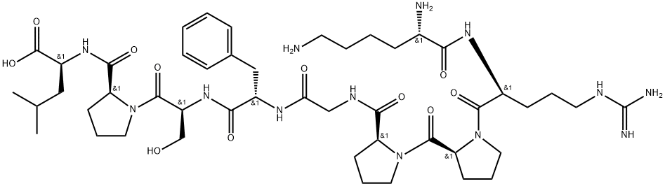 9-L-Leucine-1-9-kallidin Structure