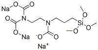 [2-[[3-(Trimethoxysilyl)propyl][(sodiooxy)carbonyl]amino]ethylimino]bis(formic acid sodium) salt Structure