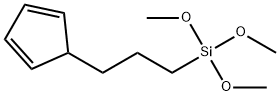 [3-(2,4-Cyclopentadien-1-yl)propyl]trimethoxysilane Struktur