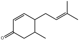 5-Methyl-4-(3-methyl-2-butenyl)-2-cyclohexen-1-one Structure
