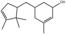 3-Methyl-5-[(2,2,3-trimethyl-3-cyclopenten-1-yl)methyl]-2-cyclohexen-1-ol 结构式