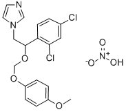 1-(2-(2,4-Dichlorophenyl)-2-((4-methoxyphenoxy)methoxy)ethyl)-1H-imida zole nitrate Structure