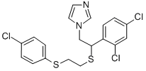 1-(2-((2-((4-Chlorophenyl)thio)ethyl)thio)-2-(2,4-dichlorophenyl)ethyl )-1H-imidazole 结构式
