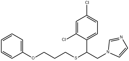 1-(beta-(Phenoxypropylthio)-2,4-dichlorphenaethyl)-imidazol [German] Structure