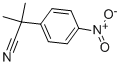 2-methyl-2-(4-nitrophenyl)propanenitrile Struktur