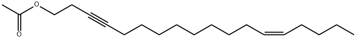 (Z)-13-Octadecen-3-yn-1-ol acetate Struktur