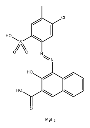 magnesium 4-[(5-chloro-4-methyl-2-sulphonatophenyl)azo]-3-hydroxy-2-naphthoate Structure