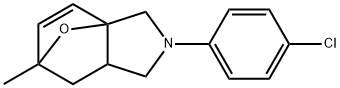 2-(4-Chlorophenyl)-1,2,3,6,7,7a-hexahydro-6-methyl-3a,6-epoxy-3aH-isoindole Struktur