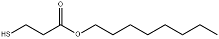 3-メルカプトプロピオン酸オクチル 化学構造式