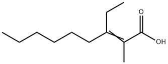 3-ethyl-2-methylnon-2-enoic acid Structure