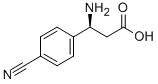 (S)-3-氨基-3-(4-苯腈基)丙酸, 718596-77-1, 结构式