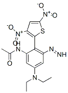 N-[5-diethylamino-2-(3,5-dinitrothiophen-2-yl)diazenyl-phenyl]acetamide Structure