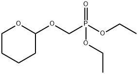 [(テトラヒドロピラン-2-イルオキシ)メチル]ホスホン酸ジエチル 化学構造式