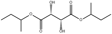 (2R,3R)-2,3-ジヒドロキシブタン二酸ビス(1-メチルプロピル) 化学構造式