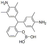 ほう酸二水素4-アミノ-α-(4-アミノ-3,5-ジメチルフェニル)-α-(2,6-ジクロロフェニル)-3,5-ジメチルベンジル 化学構造式