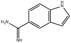 1H-インドール-5-カルボキシイミドアミド 化学構造式