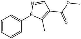methyl 5-methyl-1-phenyl-1H-pyrazole-4-carboxylate Struktur