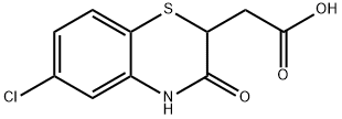 (6-CHLORO-3-OXO-3,4-DIHYDRO-2H-1,4-BENZOTHIAZIN-2-YL)ACETIC ACID Struktur