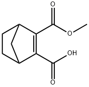 methyl hydrogen bicyclo[2.2.1]hept-2-ene-2,3-dicarboxylate Struktur