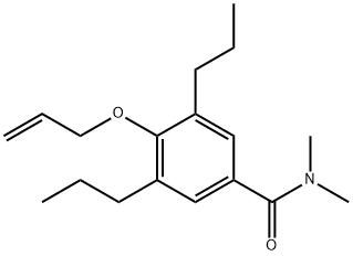 4-(Allyloxy)-N,N-dimethyl-3,5-dipropylbenzamide Struktur