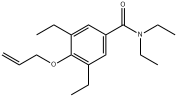4-(Allyloxy)-N,N,3,5-tetraethylbenzamide Struktur