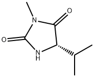 3-METHYL-5-(S)-ISOPROPYL HYDANTOIN Struktur