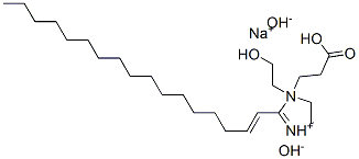 sodium 1-(2-carboxyethyl)-2-(heptadecenyl)-4,5-dihydro-1-(2-hydroxyethyl)-1H-imidazolium hydroxide Structure