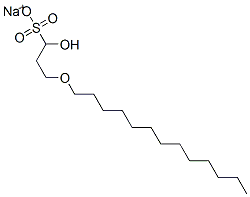 sodium hydroxy(tridecyloxy)propanesulphonate Structure