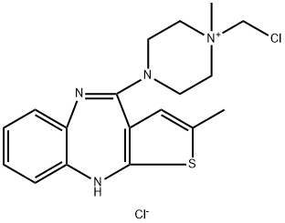 N-クロロメチルオランザピンクロリド 化学構造式