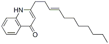 2-(3-ウンデセニル)-4(1H)-キノリノン 化学構造式