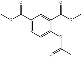 4-アセトキシイソフタル酸ジメチル 化学構造式