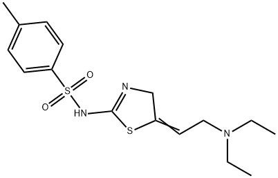 N-(5-(2-(Diethylamino)ethylidene)-4,5-dihydro-2-thiazolyl)-4-methylben zenesulfonamide Structure